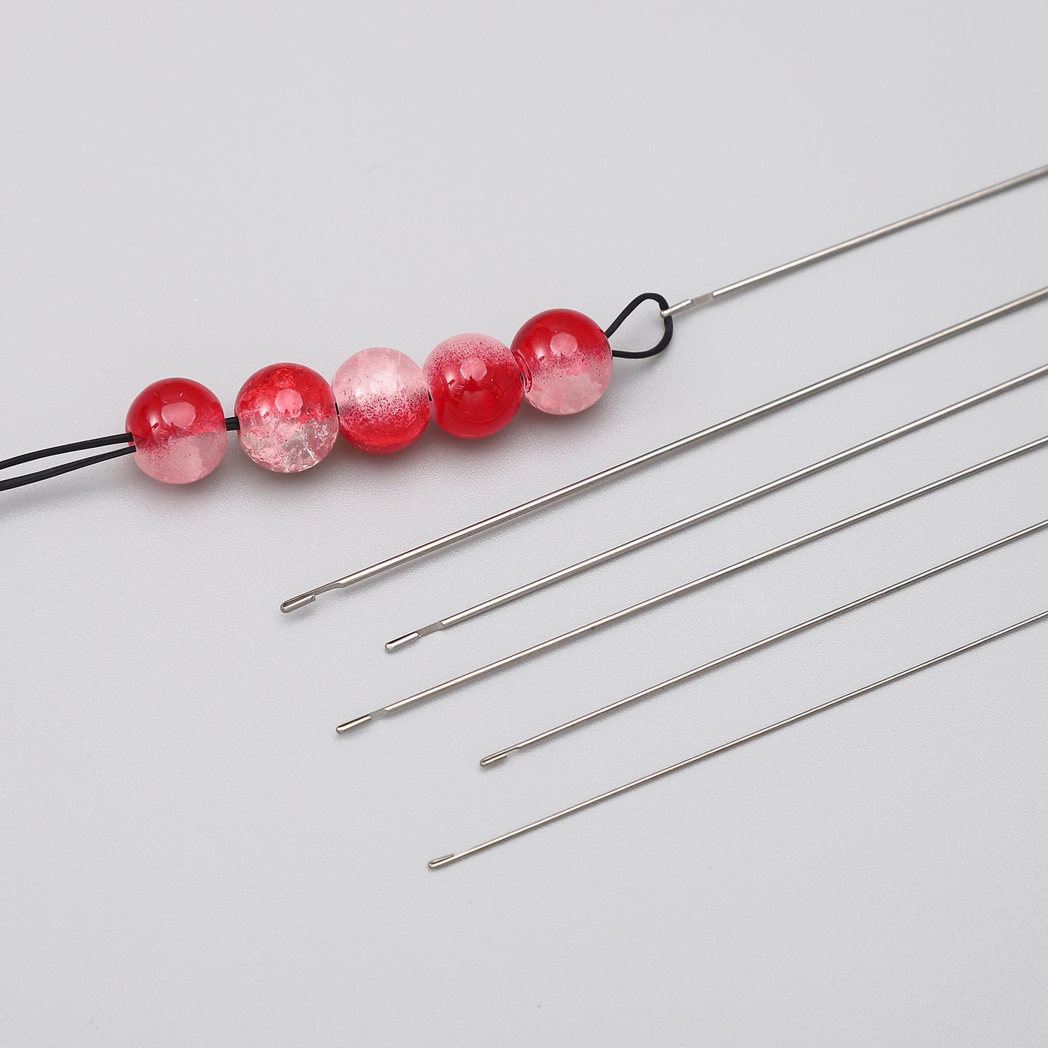 DIY Stainless Steel Beaded Crochet Needle Beading Artifact - Beadable Cat