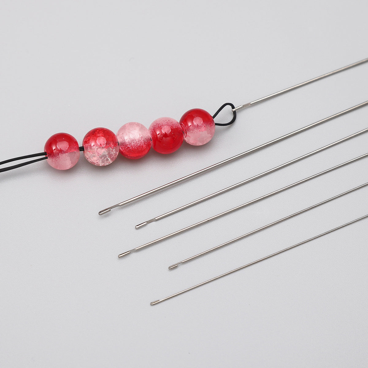 DIY Stainless Steel Beaded Crochet Needle Beading Artifact | DIY Keychain Bracelet Making Supply