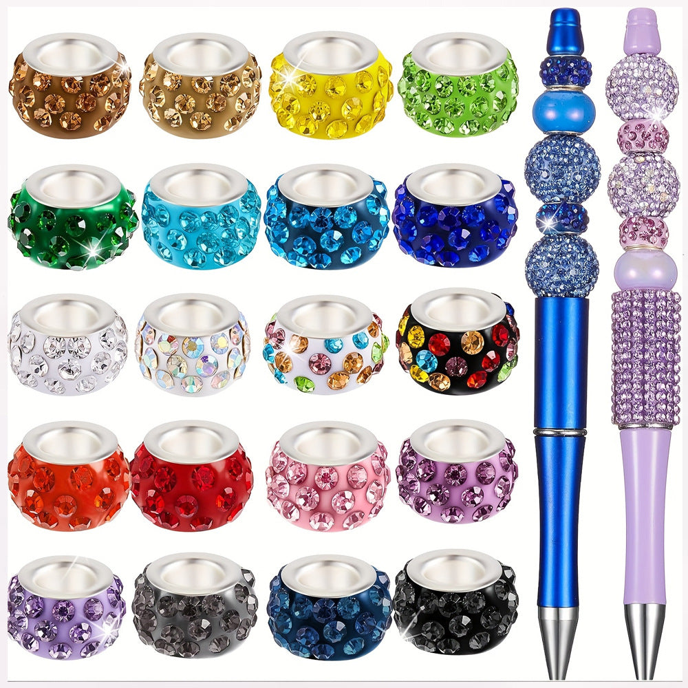Colored Large-hole Straight-hole Beads with Drilled Holes | Acrylic Bead for DIY Bracelet Keychain Jewelry Making