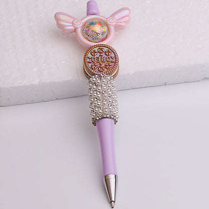 16mm Electroplated Iridescent Snowflake Rhinestone Beads with Straight Holes - Beadable Cat