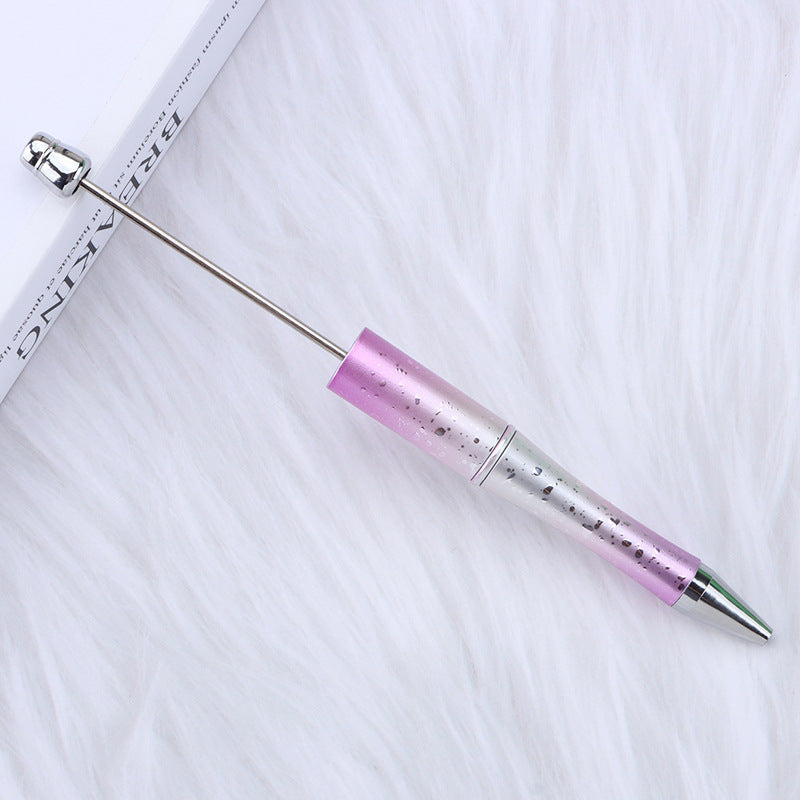 Starry sky bead pen ins gradient three-color ballpoint pen puzzle hand-painted cute | DIY Beadable Pen Craft Gift Idea