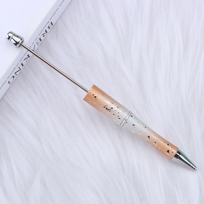 Starry sky bead pen ins gradient three-color ballpoint pen puzzle hand-painted cute | DIY Beadable Pen Craft Gift Idea