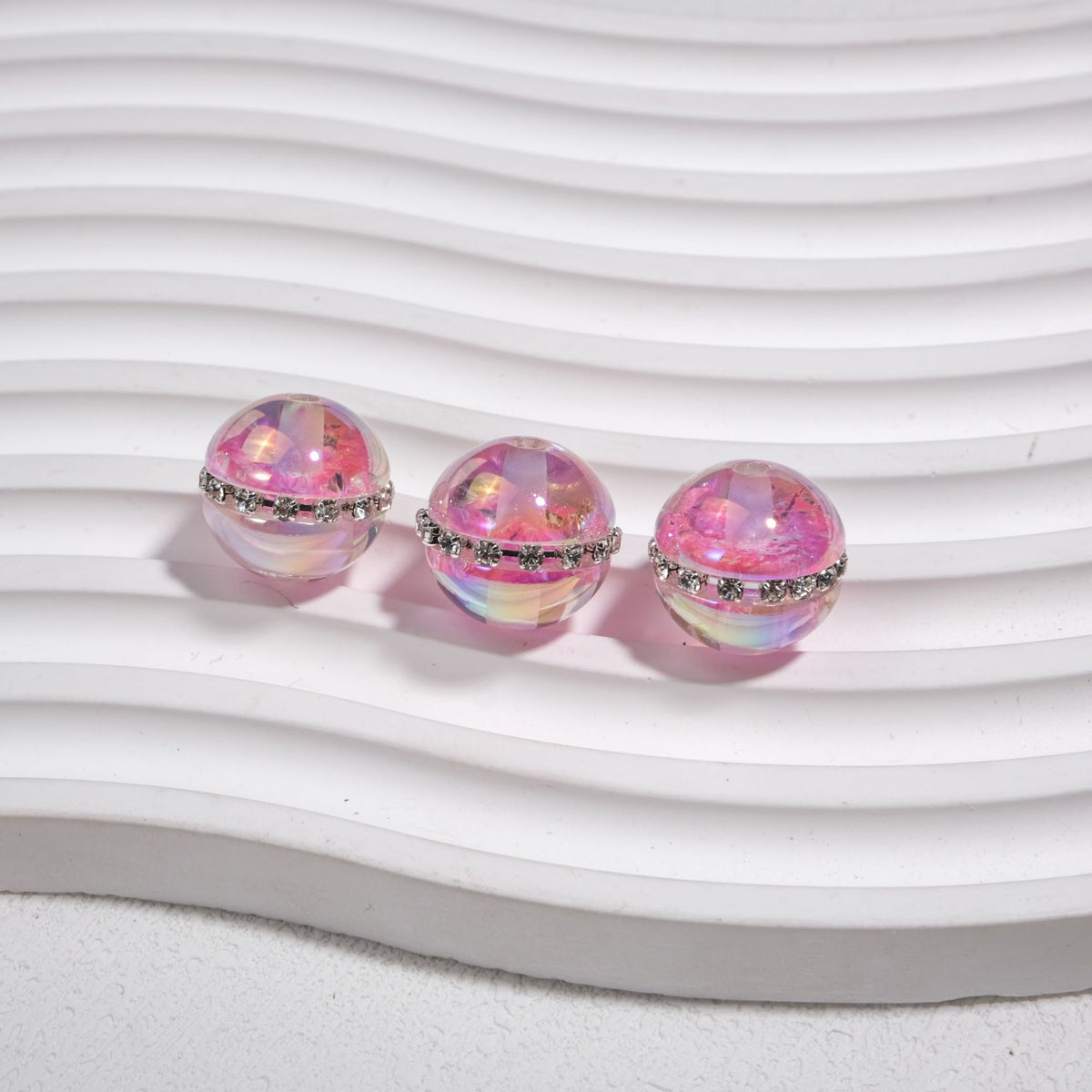 16mm UV Iridescent Glow-in-the-Dark Beads | Acrylic Bead for DIY Bracelet Keychain Jewelry Making