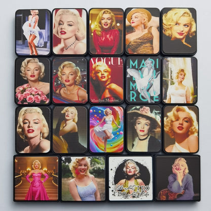 Marilyn Monroe Glow-in-the-Dark Silicone Focal Bead