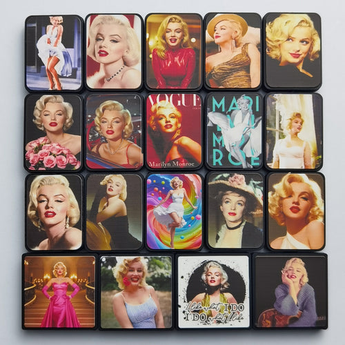 Marilyn Monroe Glow-in-the-Dark Silicone Focal Bead