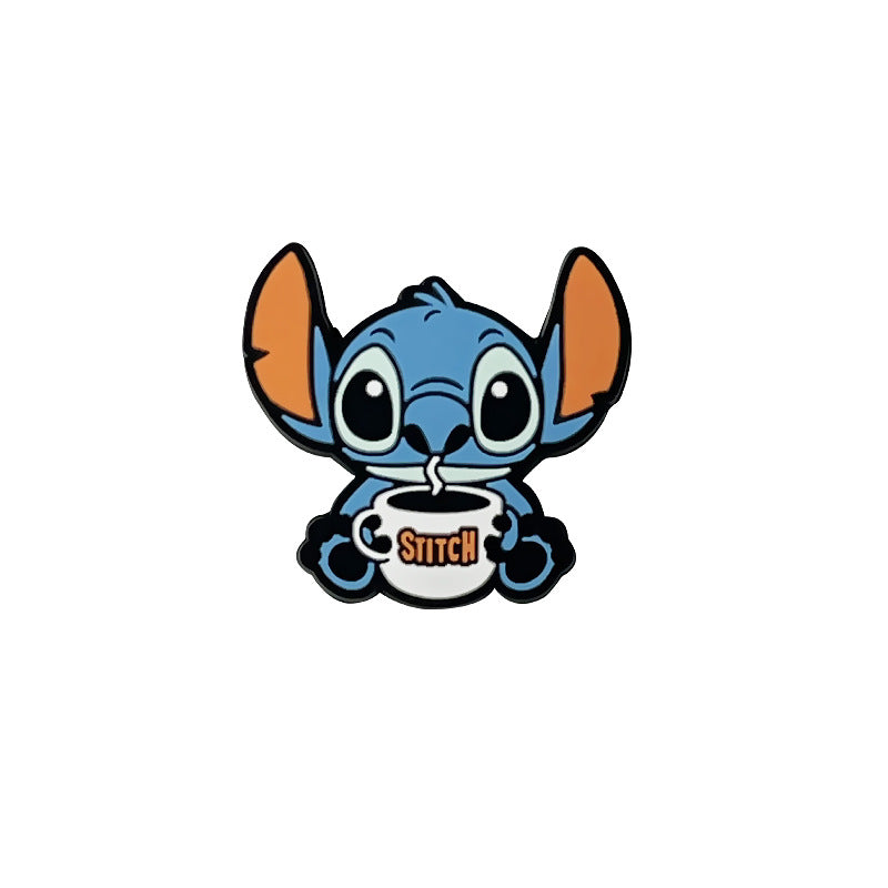 Cartoon character Stitch Cool Duck Silicone Focus Bead | Silicone Focal Bead for DIY Keychain & Pen Wrap