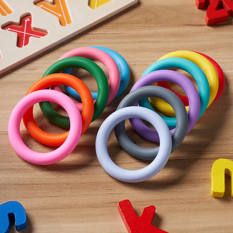 65mm Colored Silicone Ring | Silicone Focal Bead for DIY Keychain & Pen Wrap