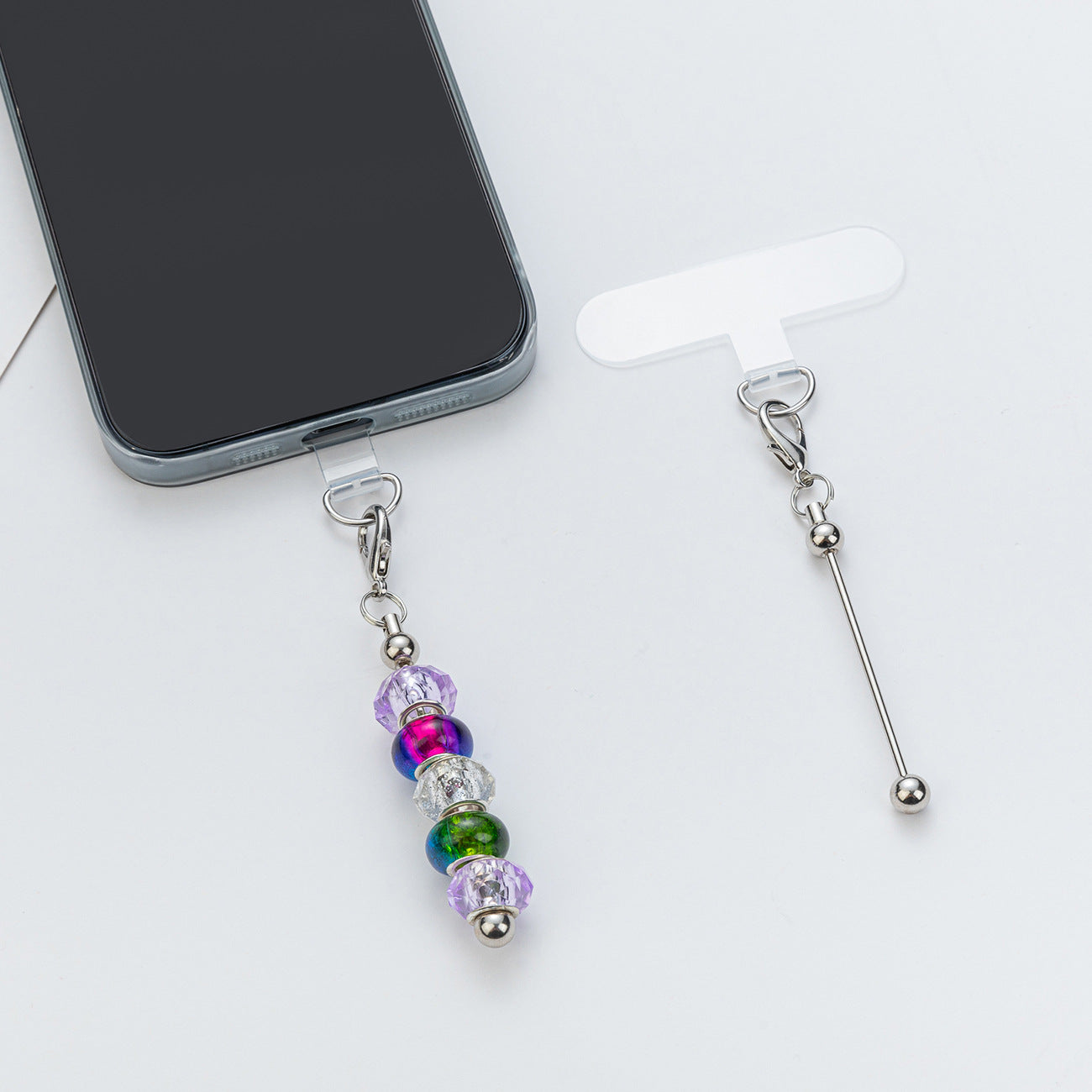 DIY Beaded Colorful Phone Clips | DIY Bead Bracelet Keychain & Jewelry Craft Supply