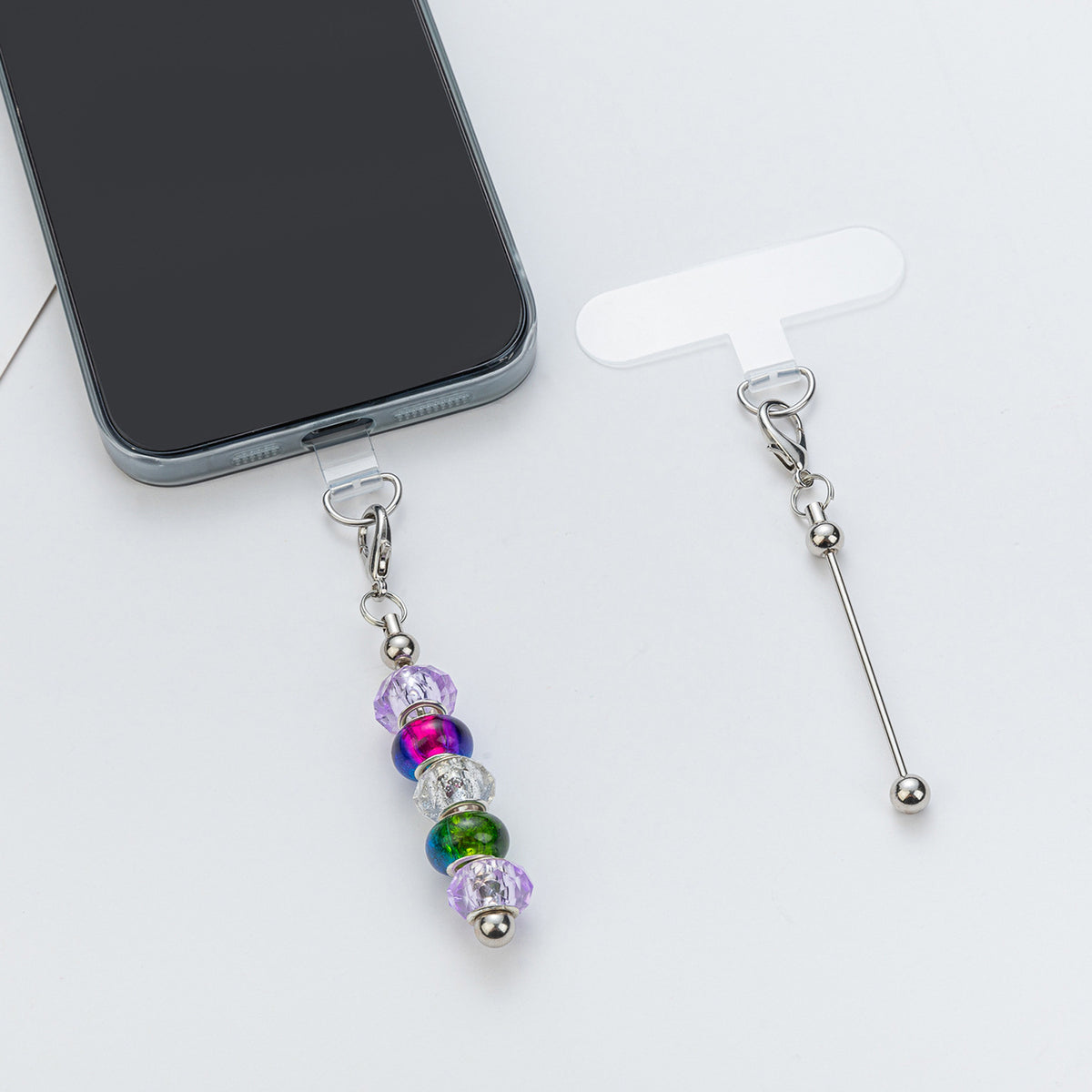 DIY Beaded Colorful Phone Clips | DIY Bead Bracelet Keychain & Jewelry Craft Supply
