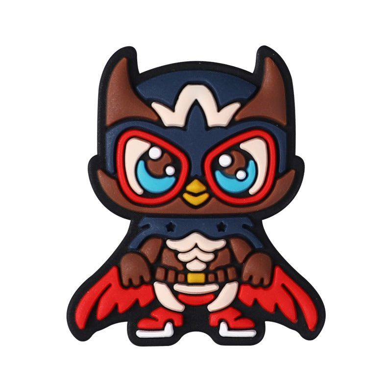 Cartoon Owl Silicone Focus Beads | Silicone Focal Bead for DIY Keychain & Pen Wrap