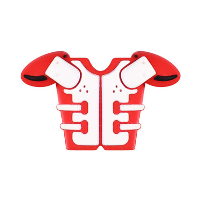 New 3D Silicone Bead Rugby Jersey with Creative Bow Design, Featuring Dwarf-style Beaded Details.