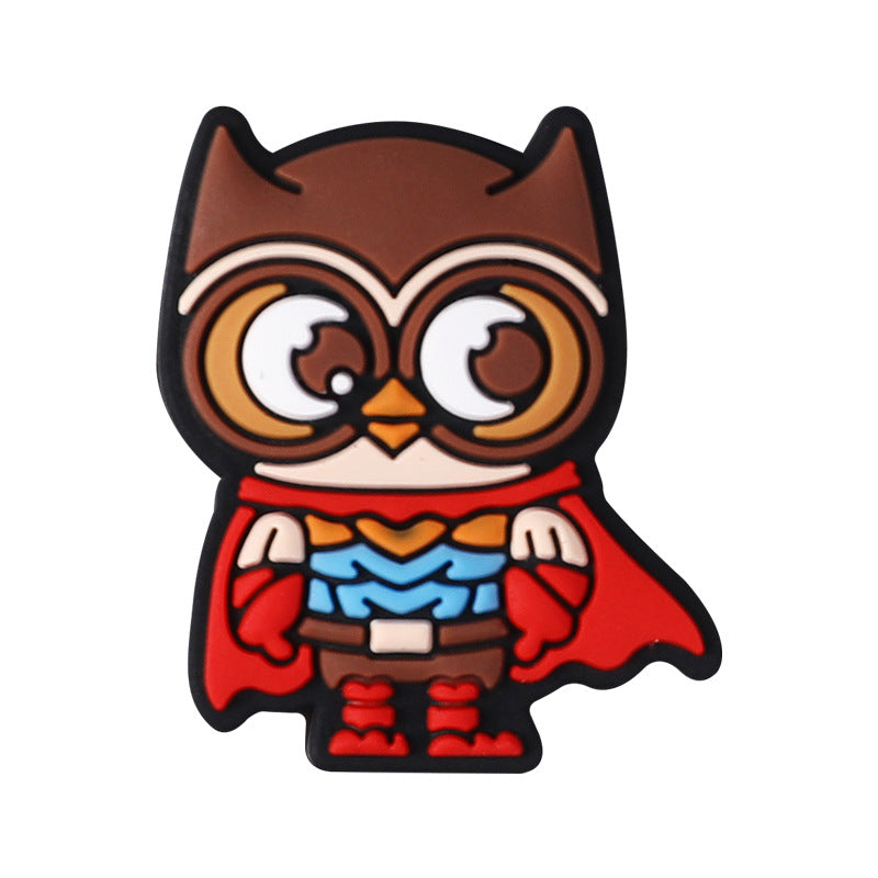Cartoon Owl Silicone Focus Beads | Silicone Focal Bead for DIY Keychain & Pen Wrap