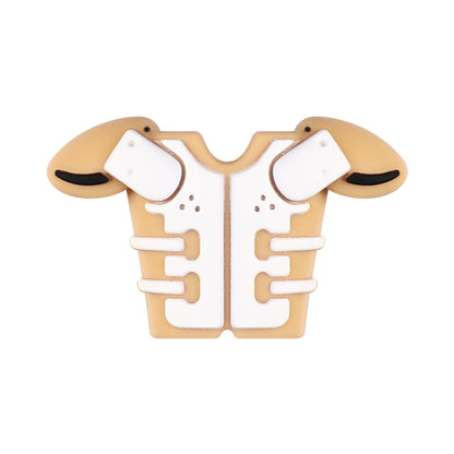 New 3D Silicone Bead Rugby Jersey with Creative Bow Design, Featuring Dwarf-style Beaded Details.