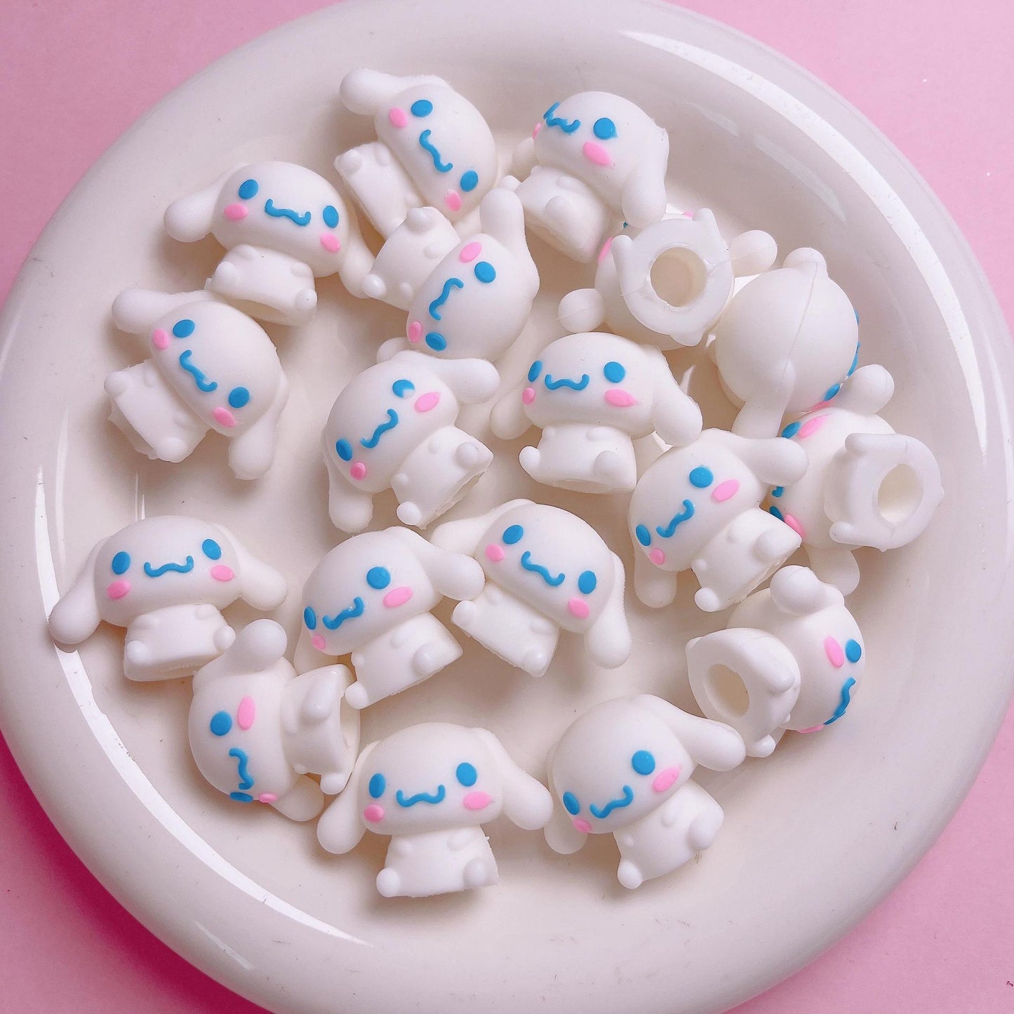 Cartoon Cinnamon Dog Cat Three-Eyed Guy Silicone Pen Cap | Silicone Focal Bead for DIY Keychain & Pen Wrap