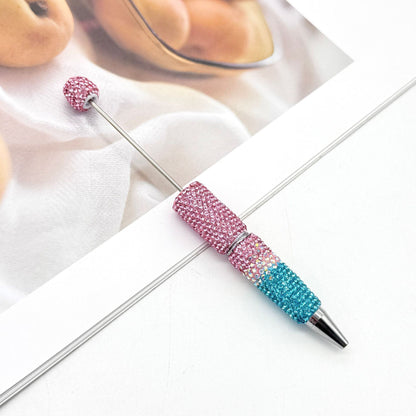 New Three-color Gradient Full-diamond Beaded Pen