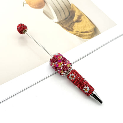 New Butterfly Rose Diamond Multicolor Beaded Pen
