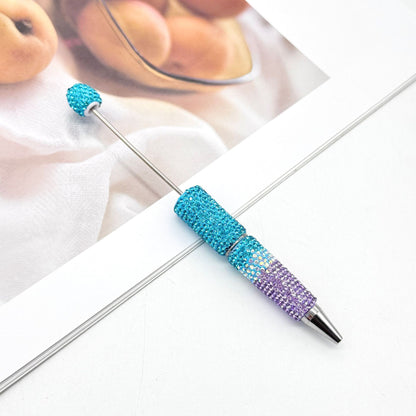 New Three-color Gradient Full-diamond Beaded Pen