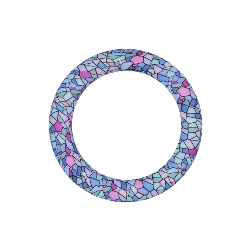 65mm Colored Silicone Ring | Silicone Focal Bead for DIY Keychain & Pen Wrap
