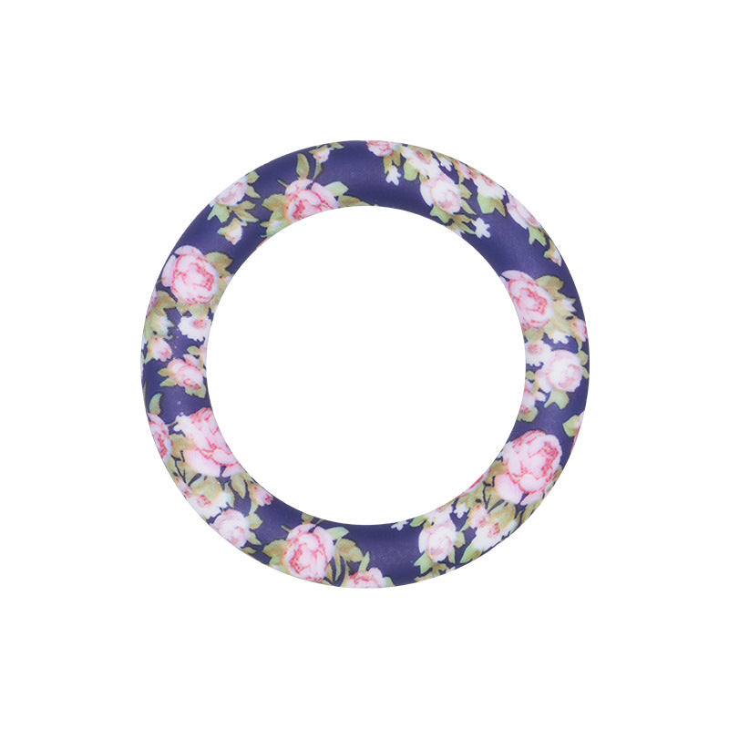 65mm Colored Silicone Ring | Silicone Focal Bead for DIY Keychain & Pen Wrap