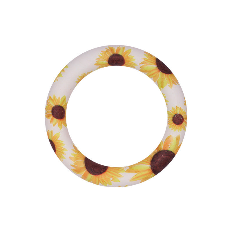 65mm Colored Silicone Ring | Silicone Focal Bead for DIY Keychain & Pen Wrap