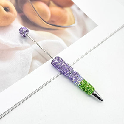 New Three-color Gradient Full-diamond Beaded Pen