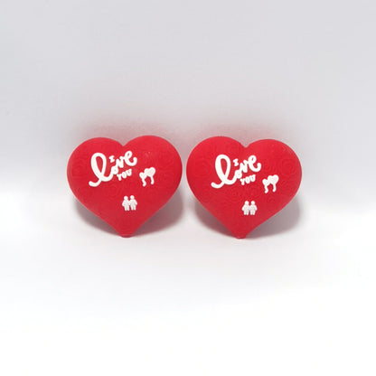 Valentine's Day Romantic Heart Bow Silicone Beaded String