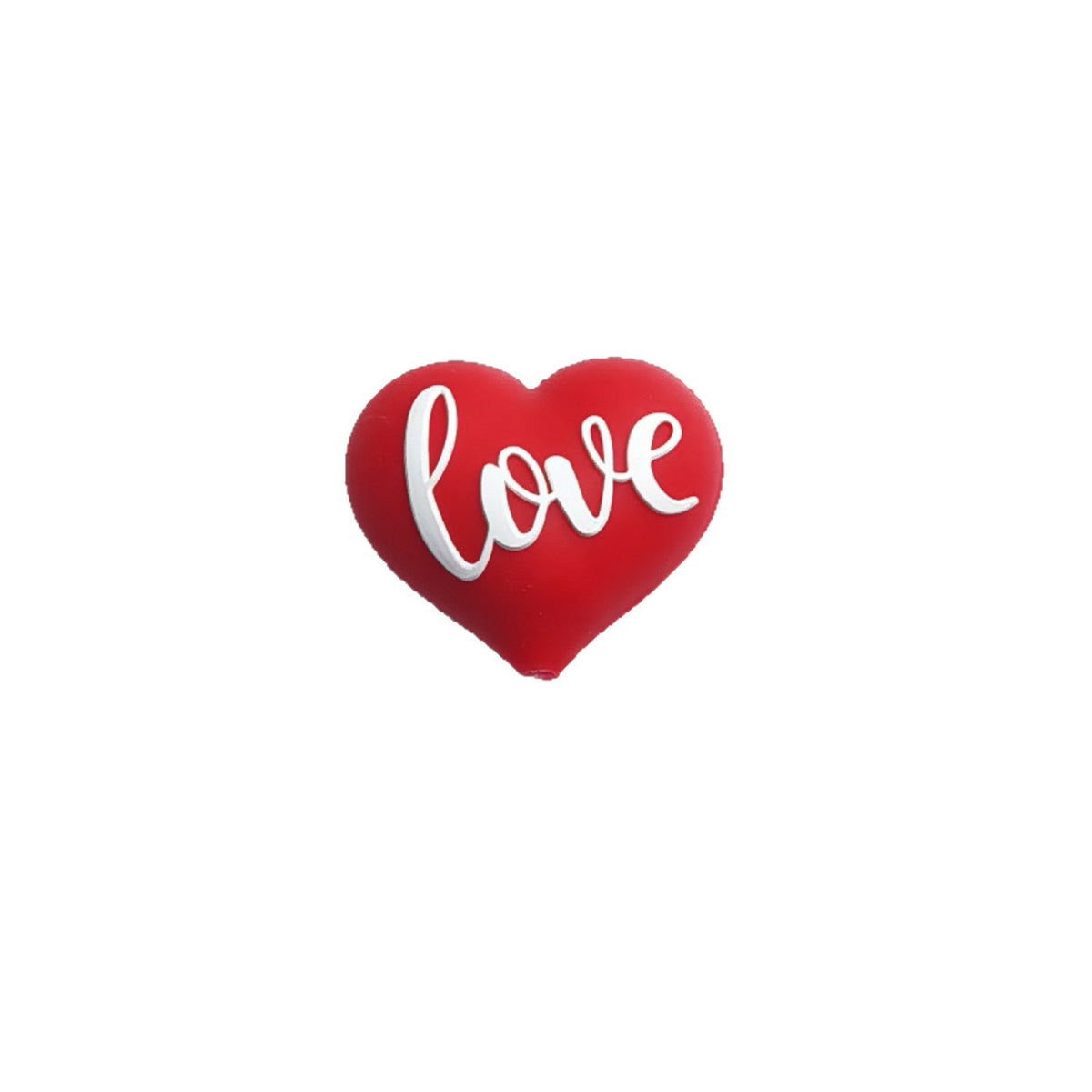 Valentine's Day Romantic Heart Bow Silicone Beaded String | Silicone Focal Bead for DIY Keychain & Pen Wrap