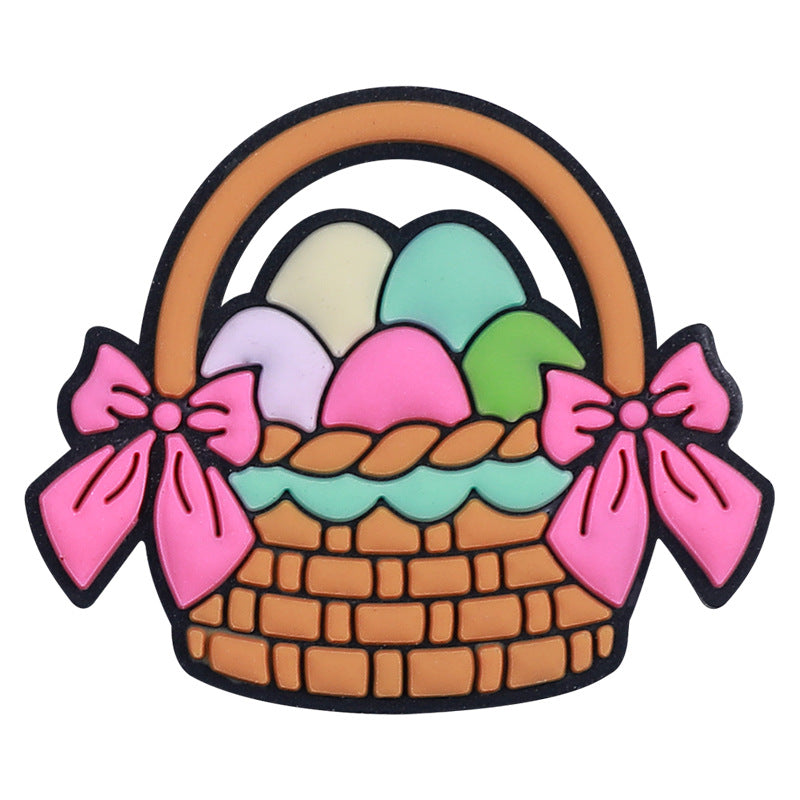 3D Cartoon Dwarf Bunny Easter Silicone Beaded String | Silicone Focal Bead for DIY Keychain & Pen Wrap