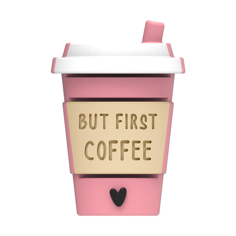 New 3D Coffee Cup Silicone Beaded Beads In Various Shapes | Silicone Focal Bead for DIY Keychain & Pen Wrap