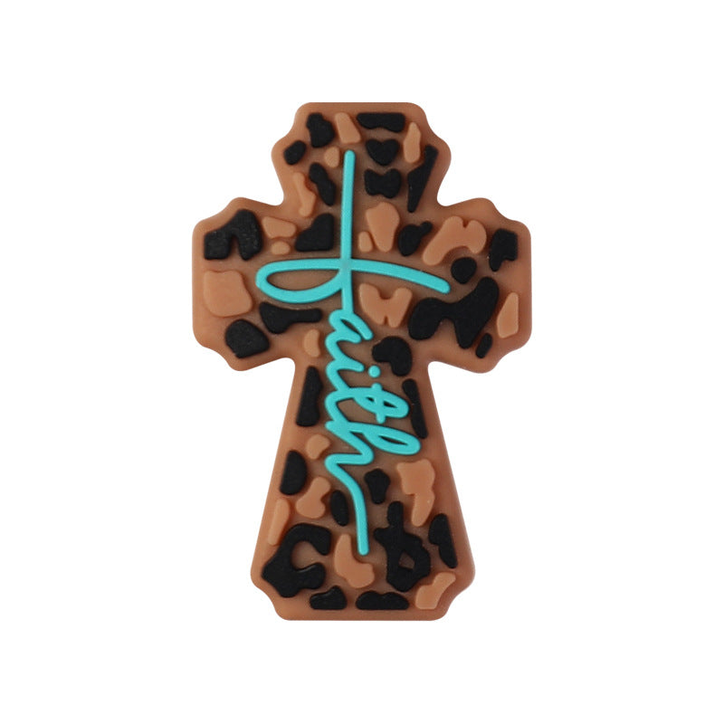 Religious Silicone Beads - Jesus & Bible Focal Charms | Silicone Focal Bead for DIY Keychain & Pen Wrap