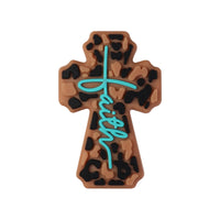 Leopard-print cross