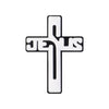 Black Coconut Jesus Cross
