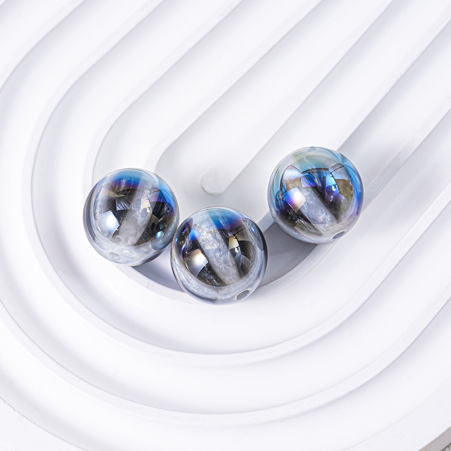 Glow in the Dark Watermelon Beads - 16mm UV Plated Acrylic Round | Acrylic Bead for DIY Bracelet Keychain Jewelry Making