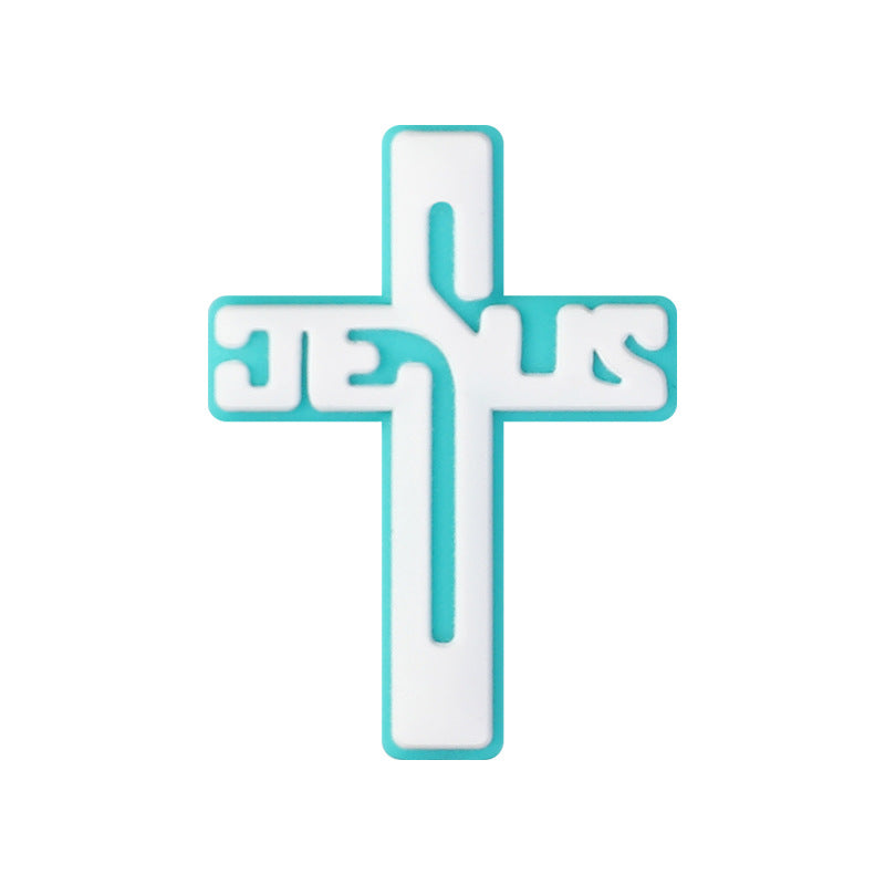 Religious Silicone Beads - Jesus & Bible Focal Charms | Silicone Focal Bead for DIY Keychain & Pen Wrap