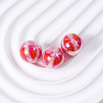 Glow in the Dark Watermelon Beads - 16mm UV Plated Acrylic Round | Acrylic Bead for DIY Bracelet Keychain Jewelry Making