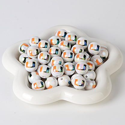 NCAA College Football Acrylic Focal Beads for Beadable Pens - 16mm Straight | DIY Sports Fan Bracelet & Keychain Craft Bead
