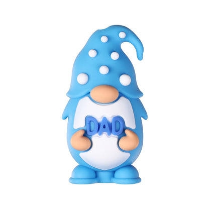 Father's Day Silicone Focal Beads - "I Love You Dad" Heart, Suit & Tie | Silicone Focal Bead for DIY Keychain & Pen Wrap