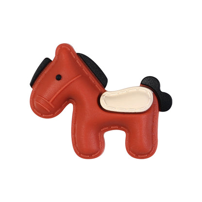 Cute Horse & Pony Silicone Focal Beads - Soft Silicone Character Beads | Silicone Focal Bead for DIY Keychain & Pen Wrap