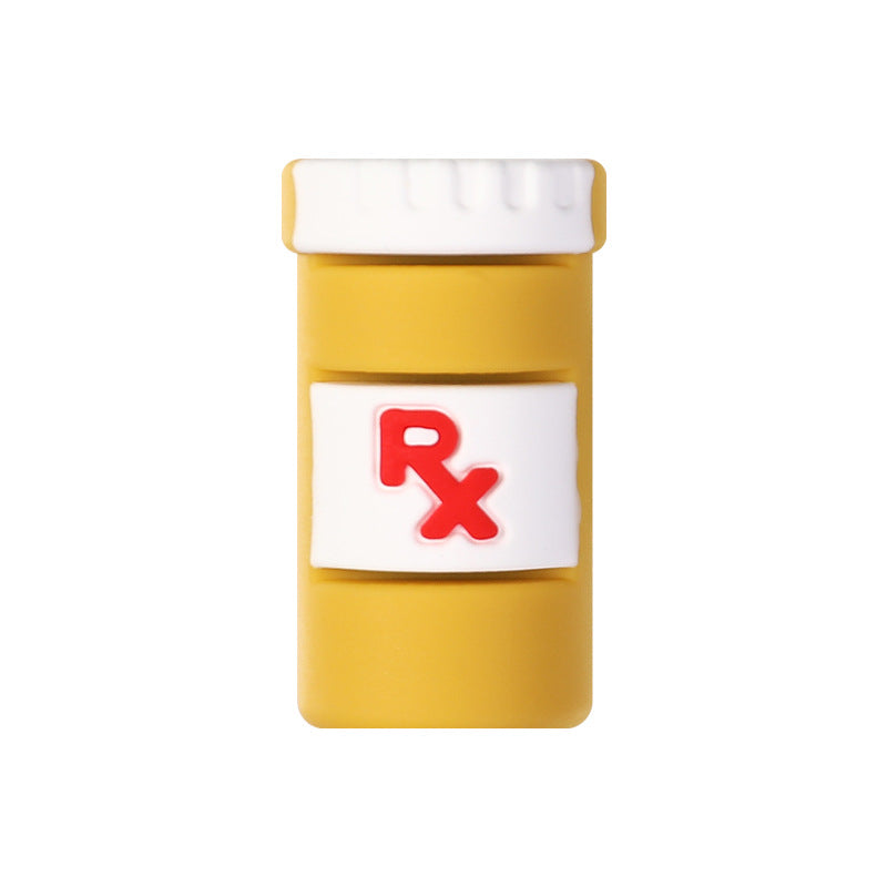 Medical & Nursing Silicone Focal Beads - Cute Stethoscope, Heart & Pill | Silicone Focal Bead for DIY Keychain & Pen Wrap