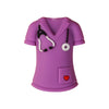 3D purple nurse suit
