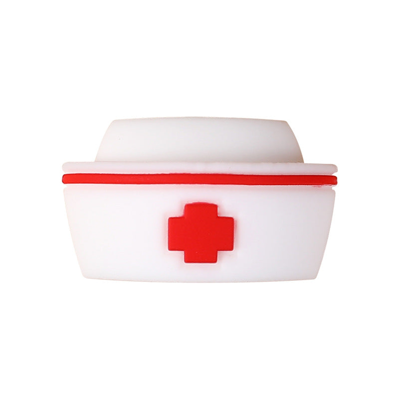 Medical & Nursing Silicone Focal Beads - Cute Stethoscope, Heart & Pill | Silicone Focal Bead for DIY Keychain & Pen Wrap