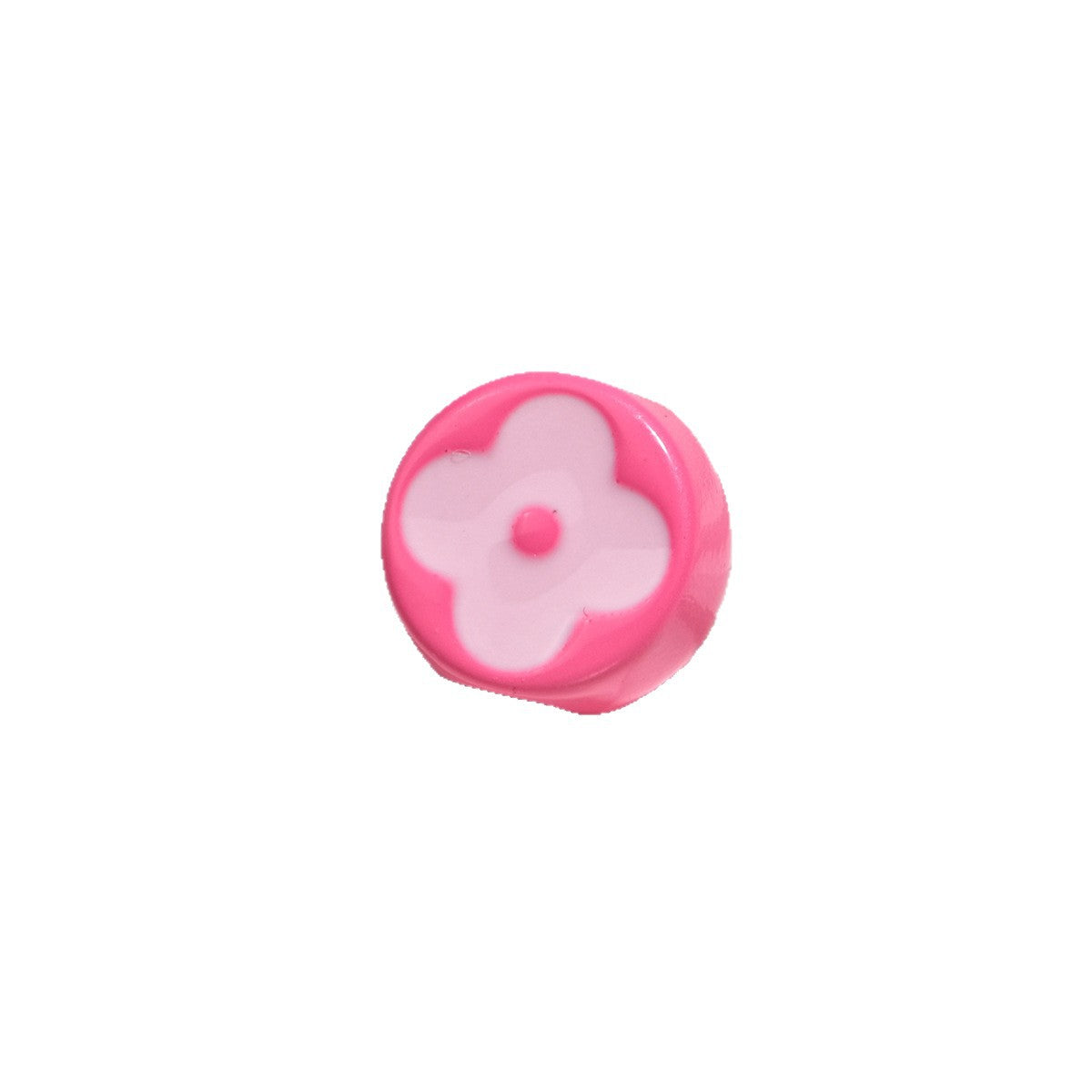 10pcs Vintage Flower Silicone Beads - 18mm Four-Leaf Clover Focal | Acrylic Bead for DIY Bracelet Keychain Jewelry Making