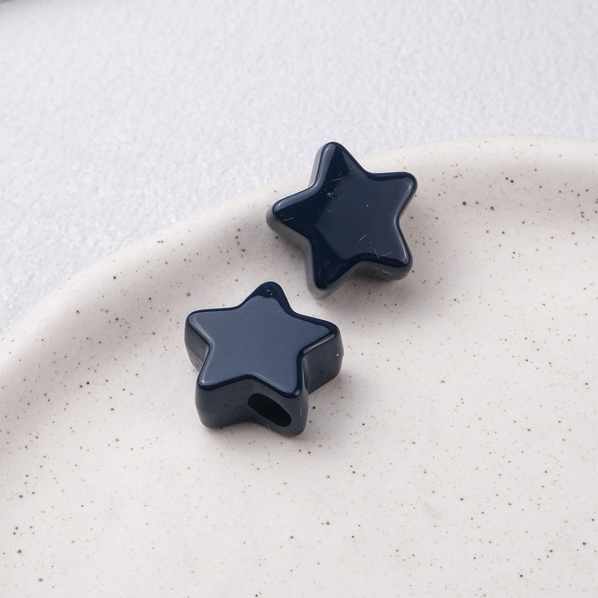 20pcs Vintage Earth Tone Star Beads - 19mm Autumn Palette Acrylic | Acrylic Bead for DIY Bracelet Keychain Jewelry Making