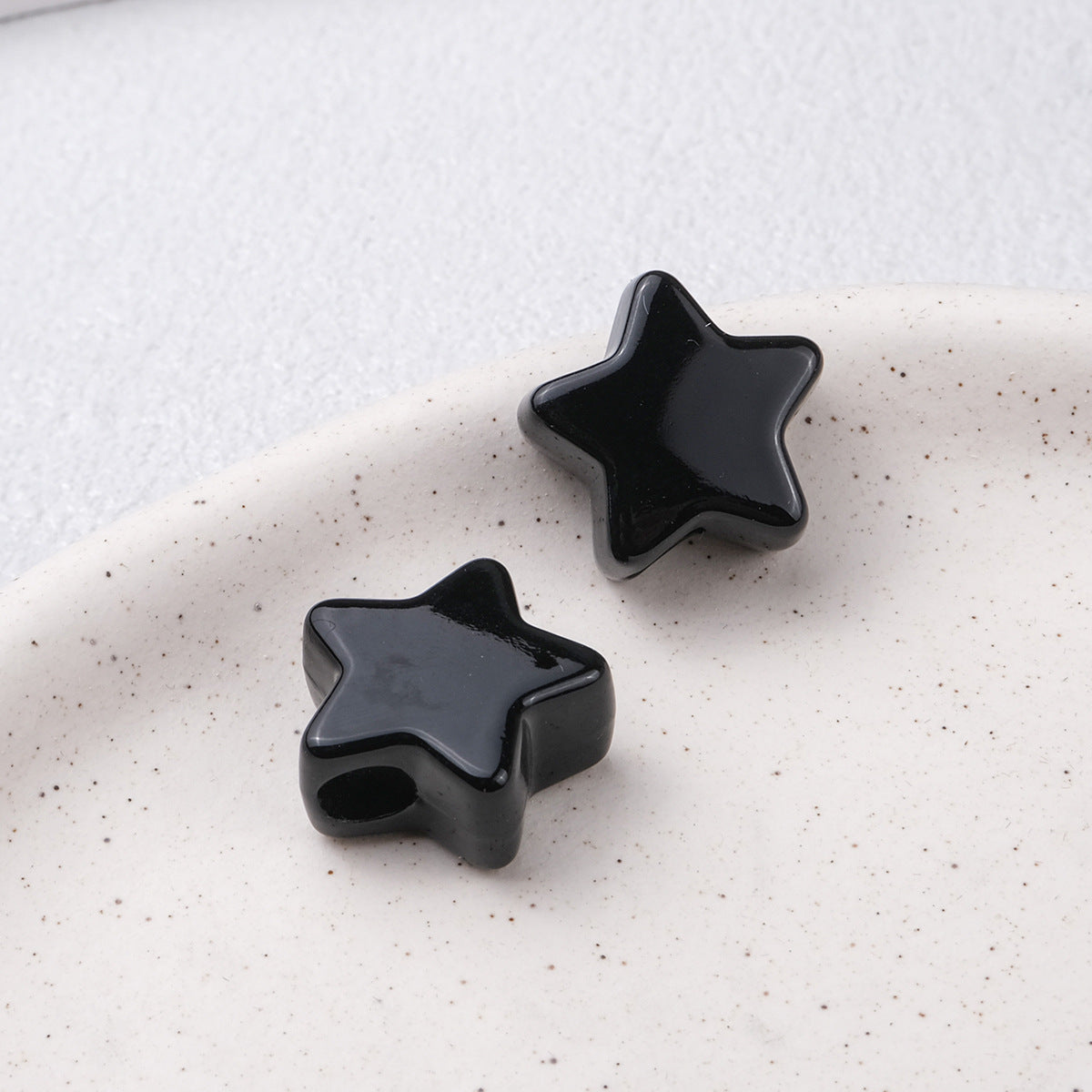 20pcs Vintage Earth Tone Star Beads - 19mm Autumn Palette Acrylic | Acrylic Bead for DIY Bracelet Keychain Jewelry Making