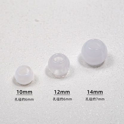 100pcs Mixed Color Big Hole Acrylic Beads - 10mm 12mm 14mm Size | Acrylic Bead for DIY Bracelet Keychain Jewelry Making