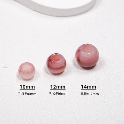 100pcs Mixed Color Big Hole Acrylic Beads - 10mm 12mm 14mm Size | Acrylic Bead for DIY Bracelet Keychain Jewelry Making