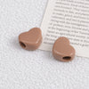 Coffee color-horizontal hole 14*12*7mm