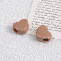 Coffee color-horizontal hole 14*12*7mm