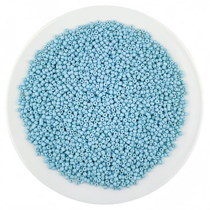 2mm glass seed beads, solid color painted loose beads, handmade beading | DIY Bead Bracelet Keychain & Jewelry Craft Supply