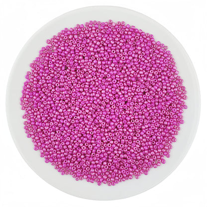 2mm glass seed beads, solid color painted loose beads, handmade beading | DIY Bead Bracelet Keychain & Jewelry Craft Supply